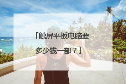 触屏平板电脑要多少钱一部?