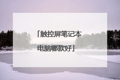 触控屏笔记本电脑哪款好