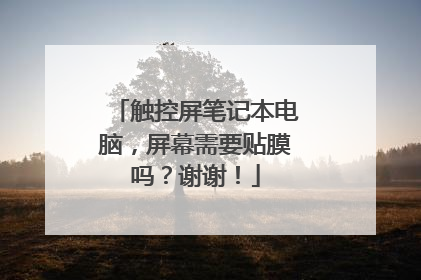 触控屏笔记本电脑,屏幕需要贴膜吗?谢谢!