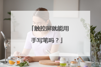 触控屏就能用手写笔吗?