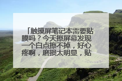 触摸屏笔记本需要贴膜吗?今天擦屏幕发现一个白点擦不掉,好心疼啊,磨损太明显,贴膜会影响视觉吗?
