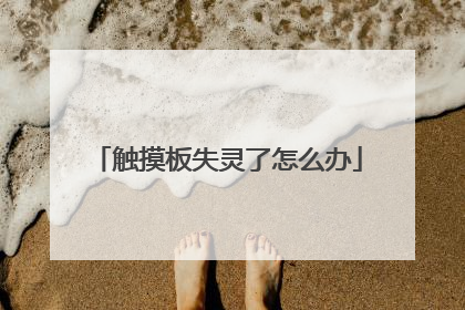 触摸板失灵了怎么办