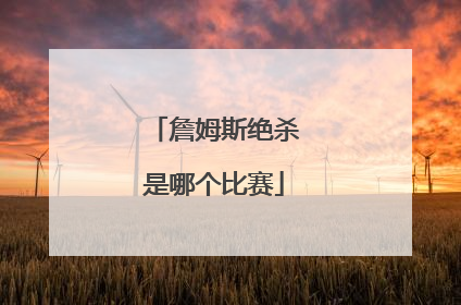 詹姆斯绝杀是哪个比赛