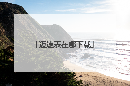 迈速表在哪下载
