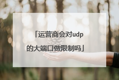 运营商会对udp的大端口做限制吗