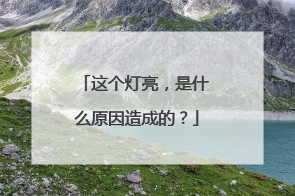 这个灯亮,是什么原因造成的?