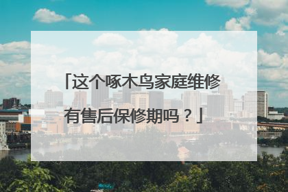 这个啄木鸟家庭维修有售后保修期吗?