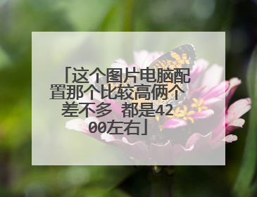 这个图片电脑配置那个比较高俩个差不多 都是4200左右