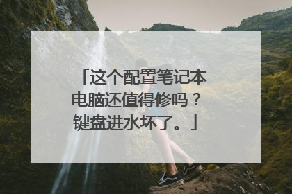 这个配置笔记本电脑还值得修吗?键盘进水坏了。