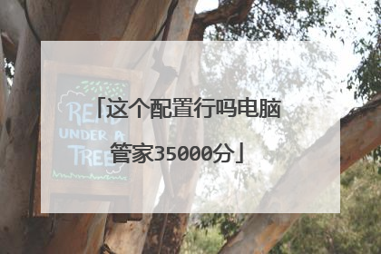 这个配置行吗电脑管家35000分