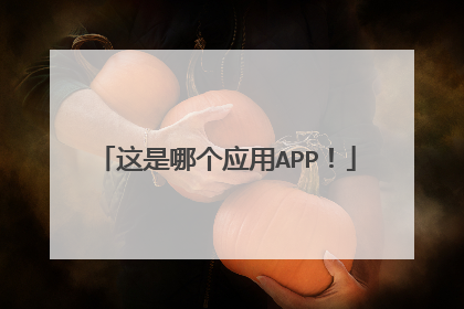 这是哪个应用APP!