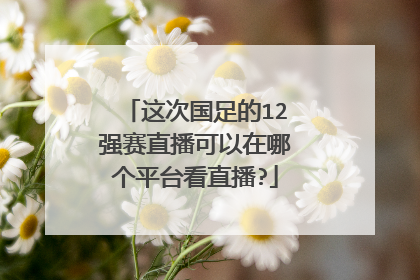 这次国足的12强赛直播可以在哪个平台看直播?