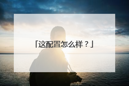 这配置怎么样?