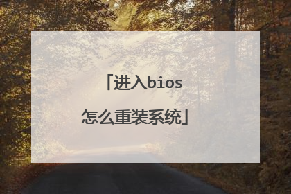 进入bios怎么重装系统