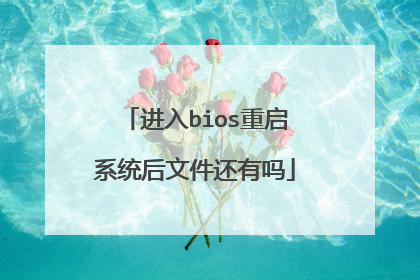 进入bios重启系统后文件还有吗