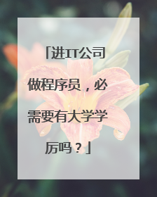 进IT公司做程序员，必需要有大学学厉吗？