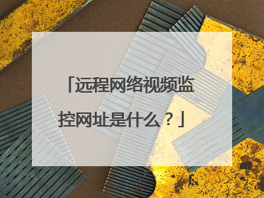 远程网络视频监控网址是什么?