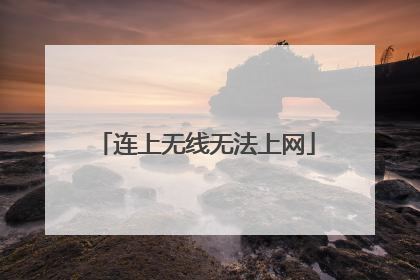 连上无线无法上网