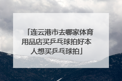 连云港市去哪家体育用品店买乒乓球拍好本人想买乒乓球拍