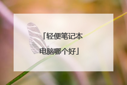 轻便笔记本电脑哪个好