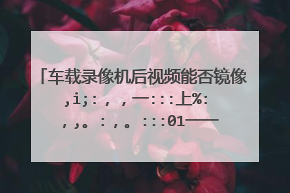 车载录像机后视频能否镜像,i;:，，一:::上%:，,。:，。:::01一一:。，。一一一一,