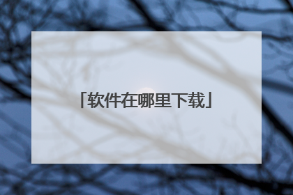 软件在哪里下载