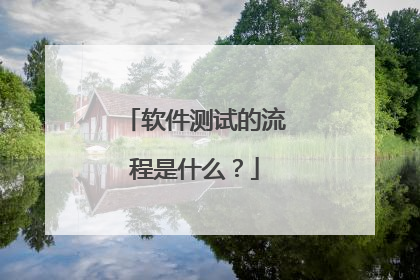 软件测试的流程是什么？