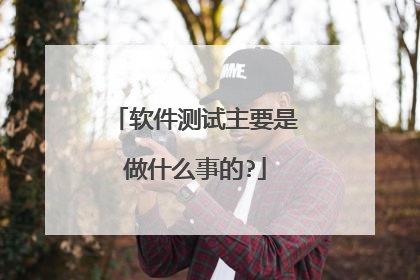 软件测试主要是做什么事的?