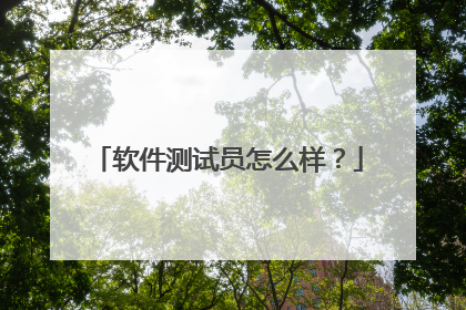 软件测试员怎么样？