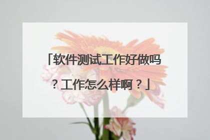 软件测试工作好做吗?工作怎么样啊?