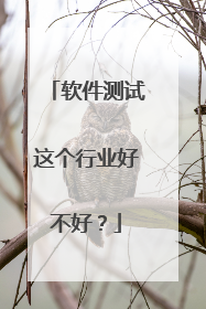软件测试这个行业好不好？