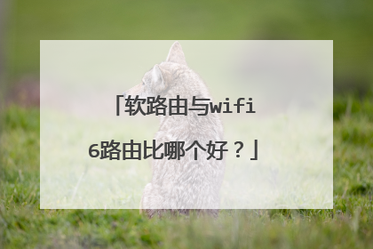 软路由与wifi6路由比哪个好？
