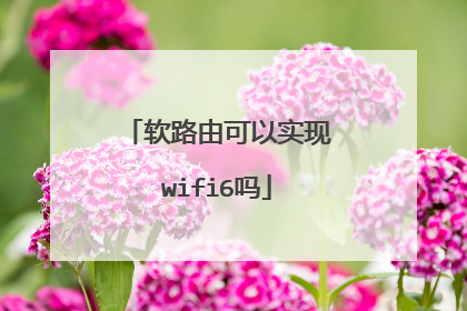 软路由可以实现wifi6吗