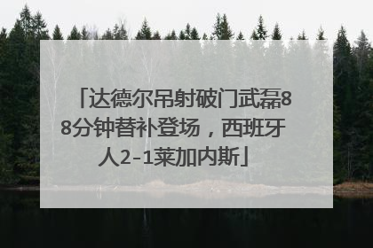 达德尔吊射破门武磊88分钟替补登场，西班牙人2-1莱加内斯