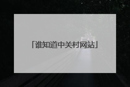 谁知道中关村网站
