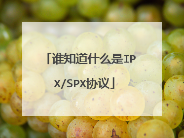 谁知道什么是IPX/SPX协议