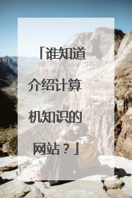 谁知道介绍计算机知识的网站?