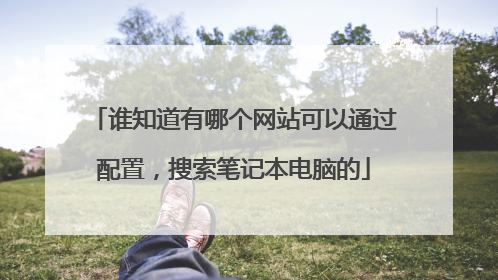 谁知道有哪个网站可以通过配置，搜索笔记本电脑的