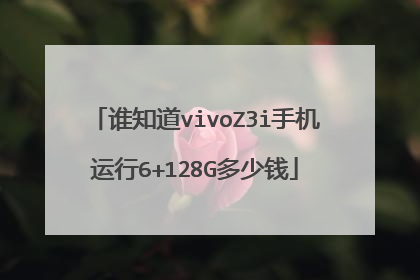 谁知道vivoZ3i手机运行6+128G多少钱