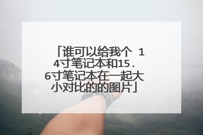 谁可以给我个 14寸笔记本和15.6寸笔记本在一起大小对比的的图片
