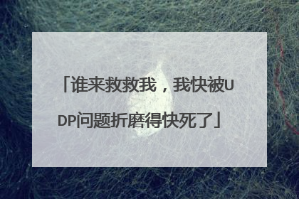 谁来救救我,我快被UDP问题折磨得快死了