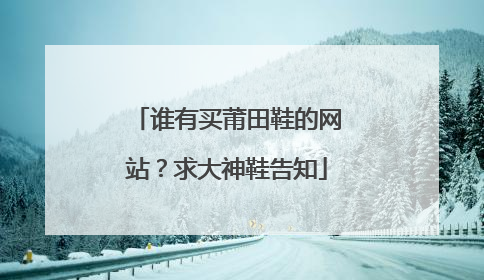 谁有买莆田鞋的网站？求大神鞋告知