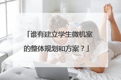 谁有建立学生微机室的整体规划和方案？