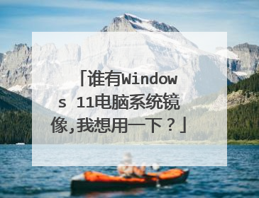 谁有Windows 11电脑系统镜像,我想用一下?