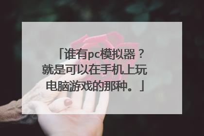 谁有pc模拟器？就是可以在手机上玩电脑游戏的那种。
