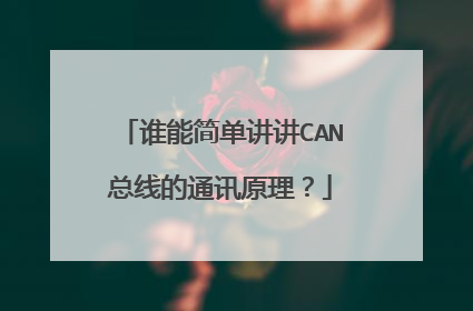 谁能简单讲讲CAN总线的通讯原理?