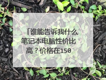 谁能告诉我什么笔记本电脑性价比高?价格在1500左右的