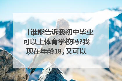谁能告诉我初中毕业可以上体育学校吗?我现在年龄18,又可以上哪些体育学校?