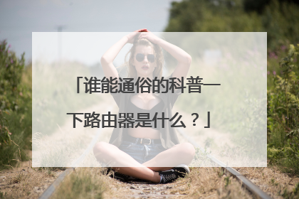 谁能通俗的科普一下路由器是什么？
