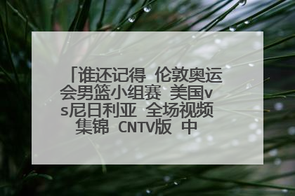 谁还记得 伦敦奥运会男篮小组赛 美国vs尼日利亚 全场视频集锦 CNTV版 中背景音乐是什么?